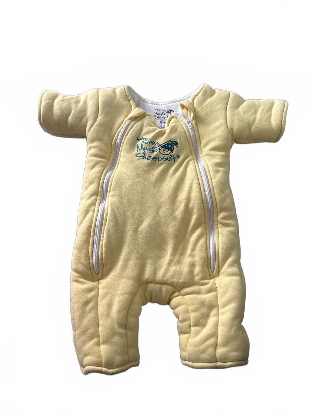 Baby Merlin's Magic Sleepsuit Small 3-6 Months Yellow Cotton Sleepwear